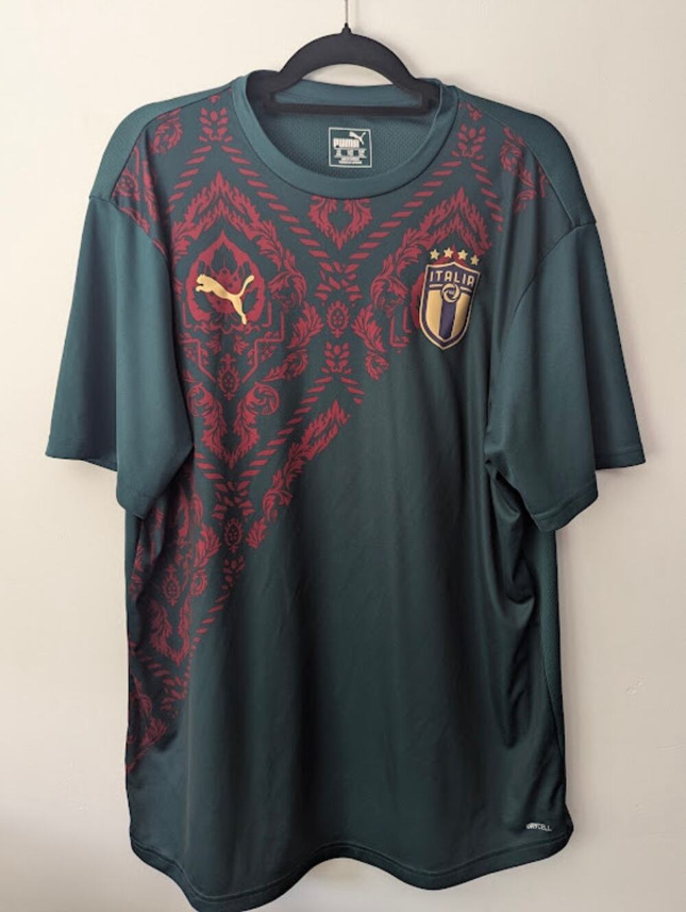 Italy Training Jersey XXL Puma FIGC Soccer Shirt
